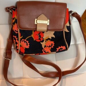 Spartina 449 Mary Lavinia Tulip Linen & Leather Bag